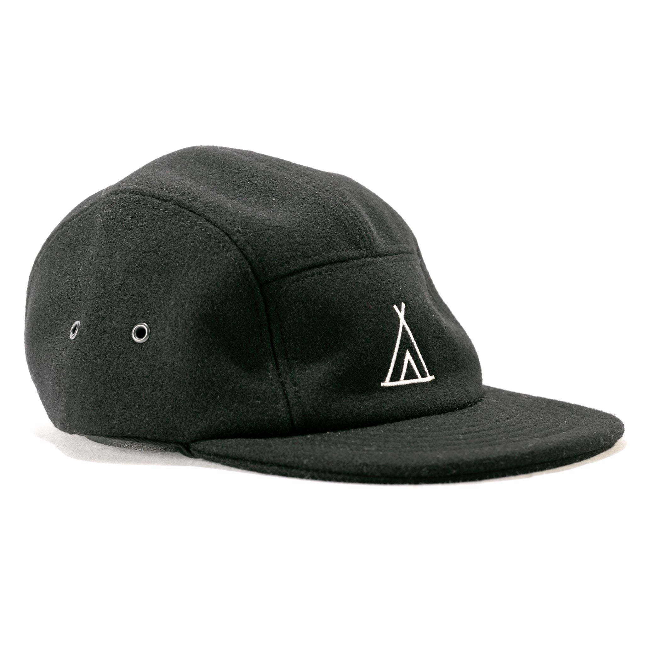 COOTIE　「Wool Melton 5 Panel Cap」 COOTIE PRODUCTIONS - Wool Melton 5 Panel Cap (BLACK×WHITE